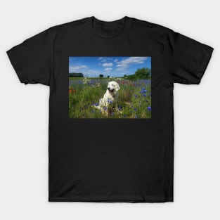 Ditte in a field of wild flowers T-Shirt